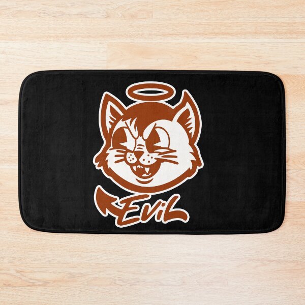 Item preview, Bad Angel Cat Smiling Brown designed and sold by akaajoficial.
