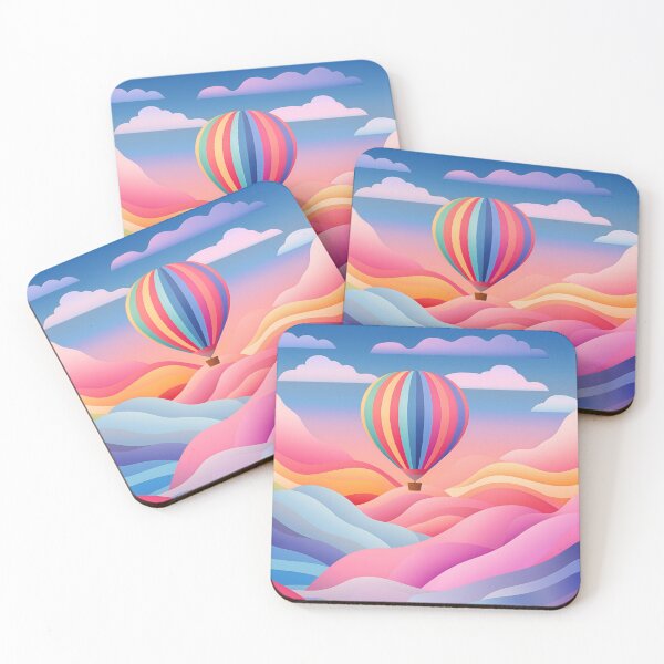 Item preview, Rainbow Clouds Hot Air Balloon Adventure designed and sold by unimuse.