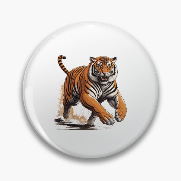 Item preview, Orange Siberian Tiger Running designed and sold by Bananobanini.