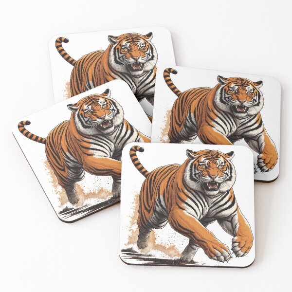 Item preview, Orange Siberian Tiger Running designed and sold by Bananobanini.