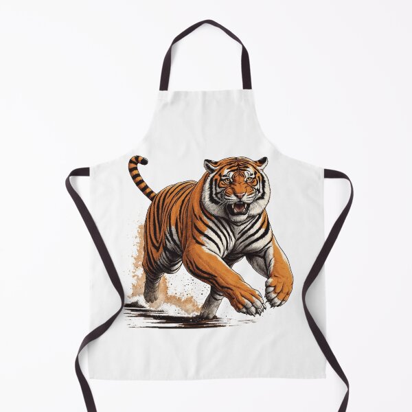 Item preview, Orange Siberian Tiger Running designed and sold by Bananobanini.