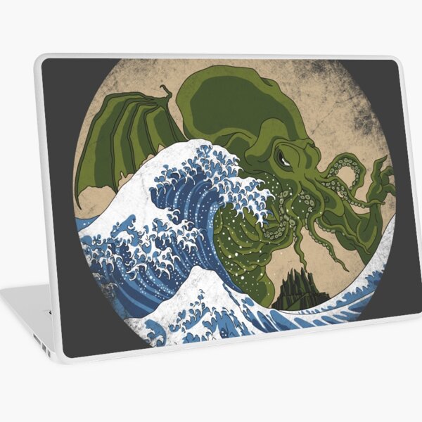 Hokusai Cthulhu Laptop Skin