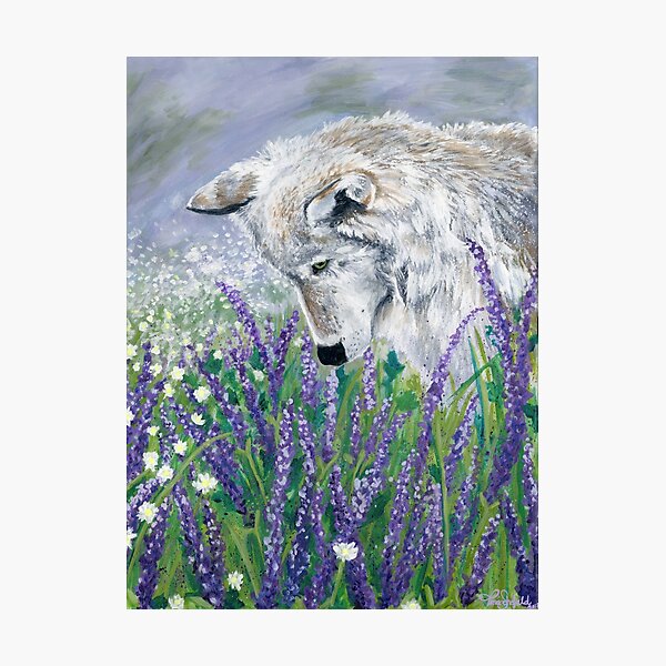 Item preview, Lavender Wolf designed and sold by tinaschofield.