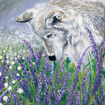 Artwork thumbnail, Lavender Wolf by tinaschofield