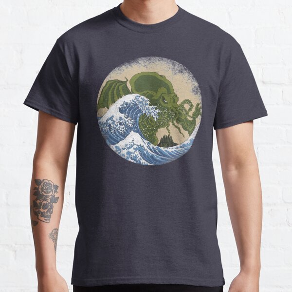 Hokusai Cthulhu Classic T-Shirt