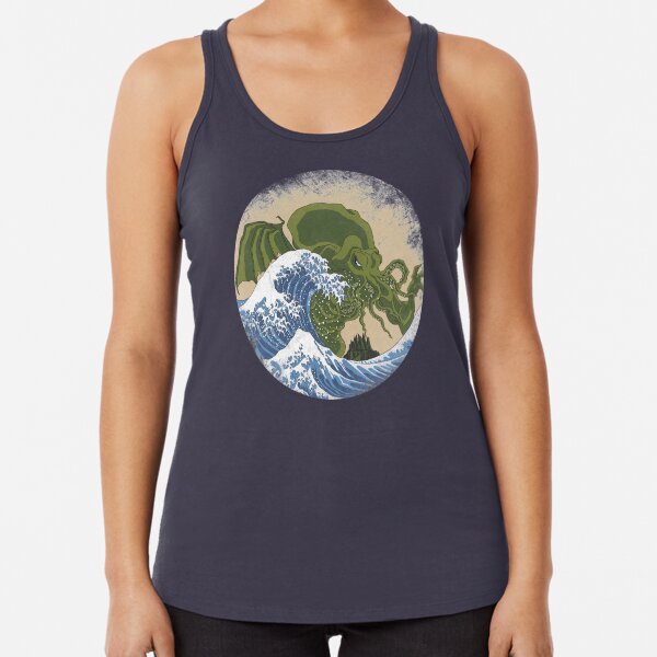 Hokusai Cthulhu Racerback Tank Top