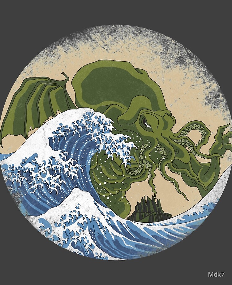 Hokusai Cthulhu Ipad Case Skin For Sale By Mdk7 Redbubble