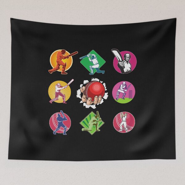 Item preview, Various gestures of youth cricketers. designed and sold by Isadesignart.