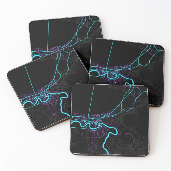 Item preview, New Orleans Louisiana City Map - Neon Fantasy designed and sold by StylishStacks.