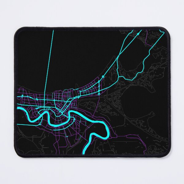 Item preview, New Orleans Louisiana City Map - Neon Fantasy designed and sold by StylishStacks.