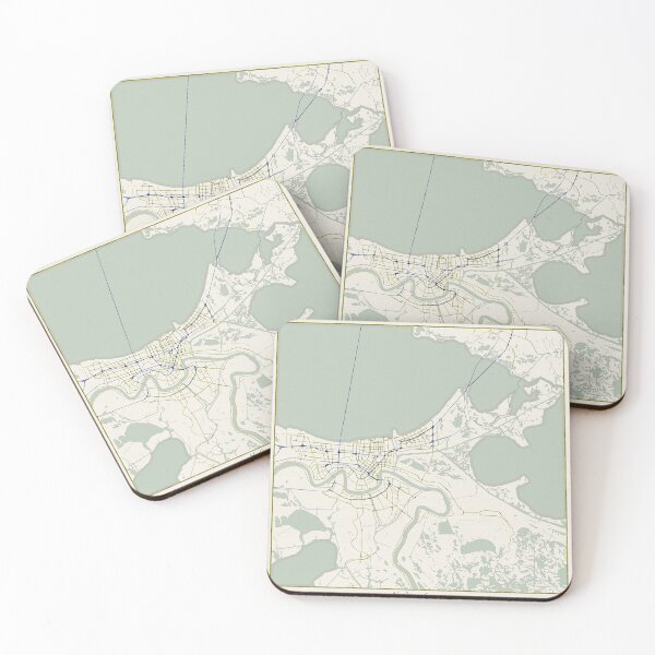 Item preview, New Orleans Louisiana City Map - Hand-Drawn designed and sold by StylishStacks.