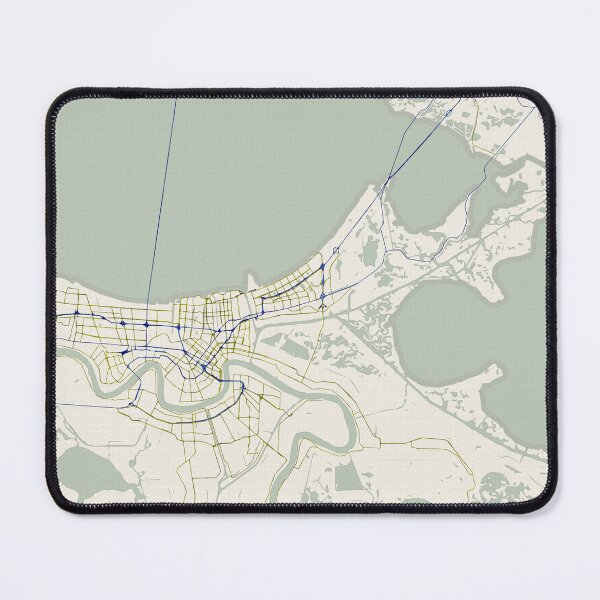 Item preview, New Orleans Louisiana City Map - Hand-Drawn designed and sold by StylishStacks.