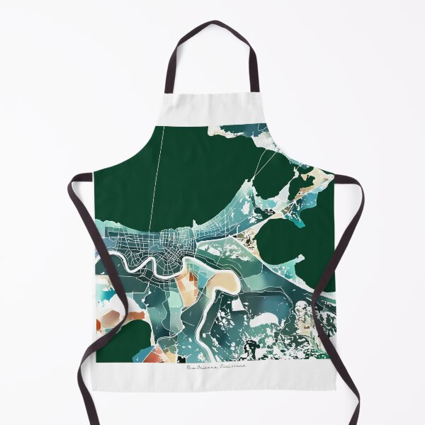 Item preview, New Orleans Louisiana City Map - Lush Green designed and sold by StylishStacks.