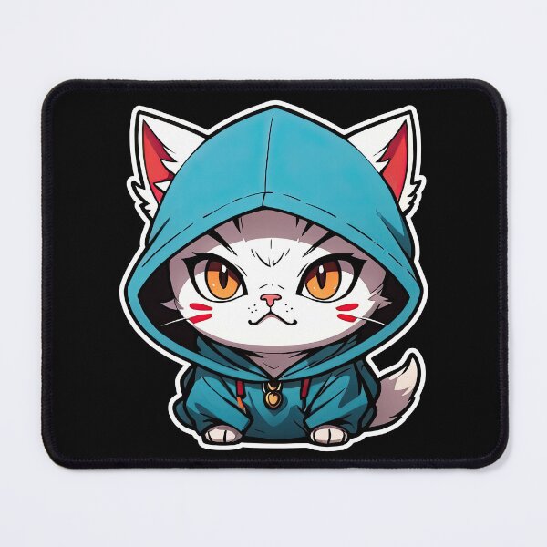 Item preview, Cat Assassin, Chibi, Manga, Anime, Cat Lovers Funny designed and sold by Porcupine Tees ⭐⭐⭐⭐⭐.