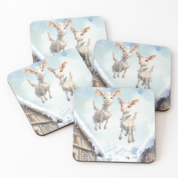 Item preview, Jingle Bell Goat Jump designed and sold by cute-animals99.