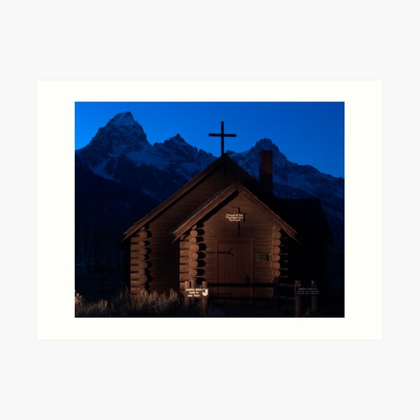 Lightpainting Chapel of the Transfiguration Art Print