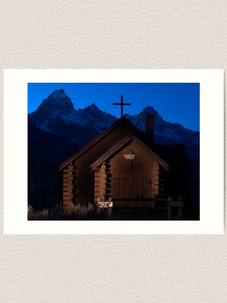 Alternate view of Lightpainting Chapel of the Transfiguration Art Print