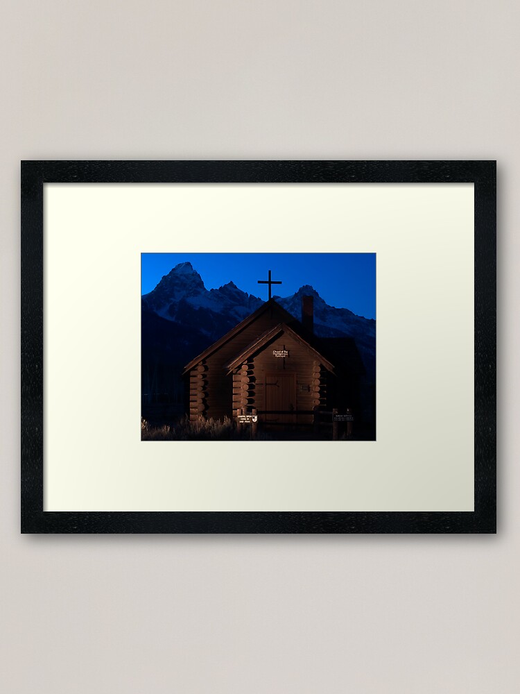 Alternate view of Lightpainting Chapel of the Transfiguration Framed Art Print