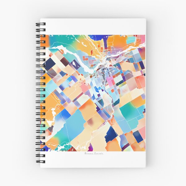 Item preview, Ottawa Canada City Map - Tropical Rainbow Scheme designed and sold by StylishStacks.