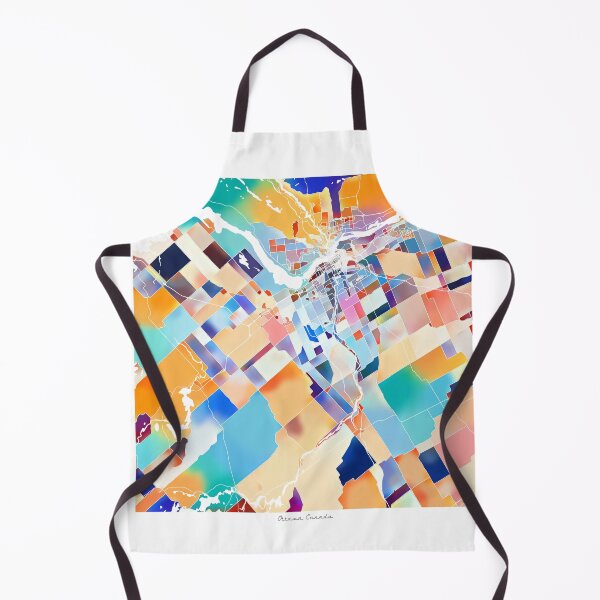 Item preview, Ottawa Canada City Map - Tropical Rainbow Scheme designed and sold by StylishStacks.