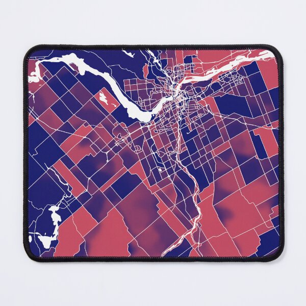 Item preview, Ottawa Canada City Map - Red-Blue Duotone designed and sold by StylishStacks.