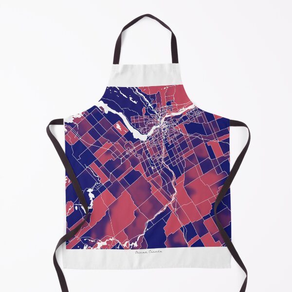 Item preview, Ottawa Canada City Map - Red-Blue Duotone designed and sold by StylishStacks.