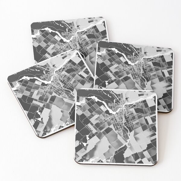 Item preview, Ottawa Canada City Map - Black and White Monochrome designed and sold by StylishStacks.