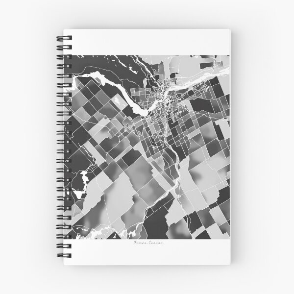 Item preview, Ottawa Canada City Map - Black and White Monochrome designed and sold by StylishStacks.