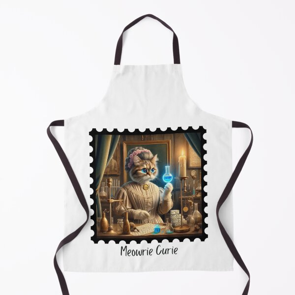 Item preview, Meowrie Curie designed and sold by Labcoat Legends.