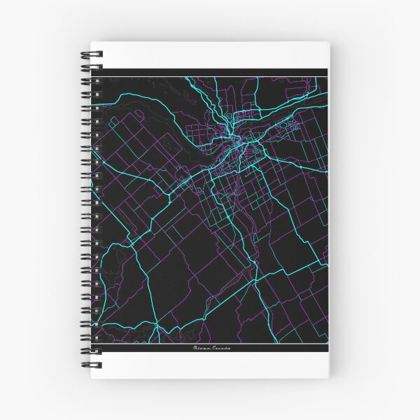 Item preview, Ottawa Canada City Map - Neon Fantasy designed and sold by StylishStacks.