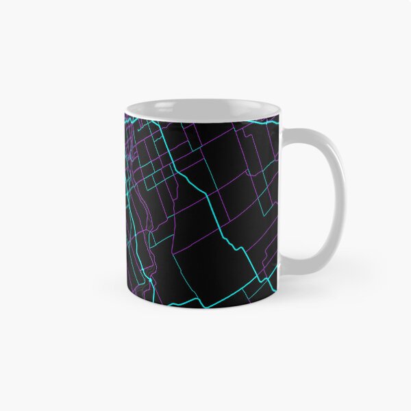 Item preview, Ottawa Canada City Map - Neon Fantasy designed and sold by StylishStacks.