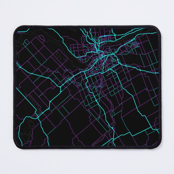 Item preview, Ottawa Canada City Map - Neon Fantasy designed and sold by StylishStacks.