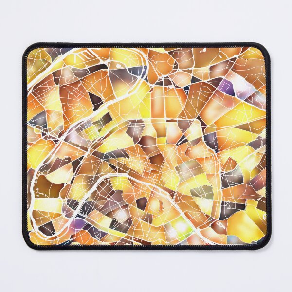 Item preview, Paris France City Map - Golden Yellow designed and sold by StylishStacks.