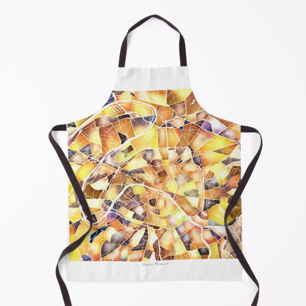 Item preview, Paris France City Map - Golden Yellow designed and sold by StylishStacks.
