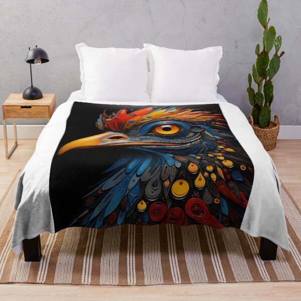 Item preview, Colorful painting of a mystic fantasy bird designed and sold by Rockwpapart.