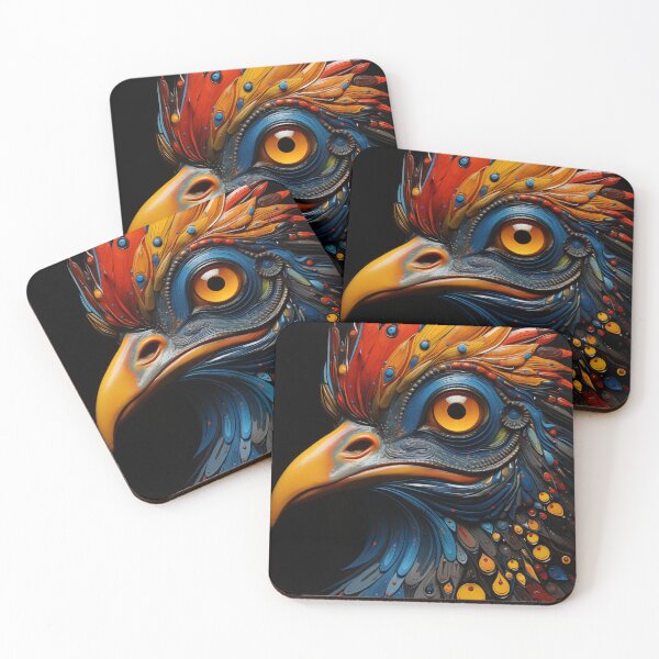 Item preview, Colorful painting of a mystic fantasy bird designed and sold by Rockwpapart.