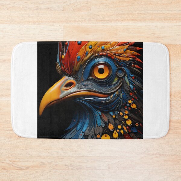 Item preview, Colorful painting of a mystic fantasy bird designed and sold by Rockwpapart.