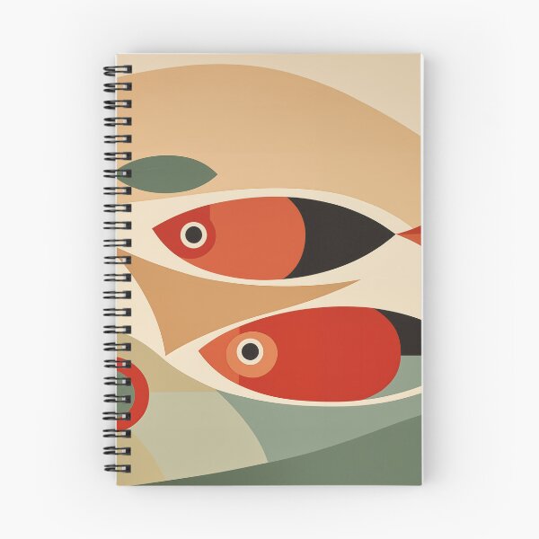 Item preview, Minimalist Twin Fish Art designed and sold by unimuse.