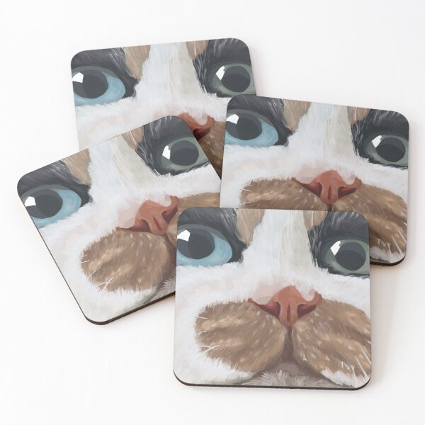 Item preview, Cat face portrait designed and sold by Lozzamarie-art.