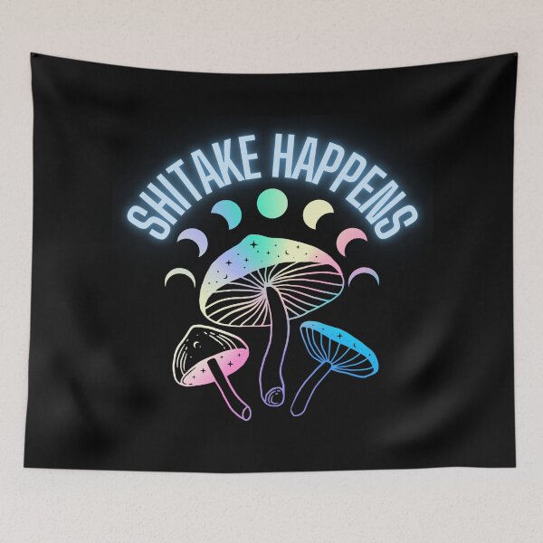 Item preview, Shitake Happens, Psychedelic Colored Mushrooms designed and sold by Black11Flamingo.