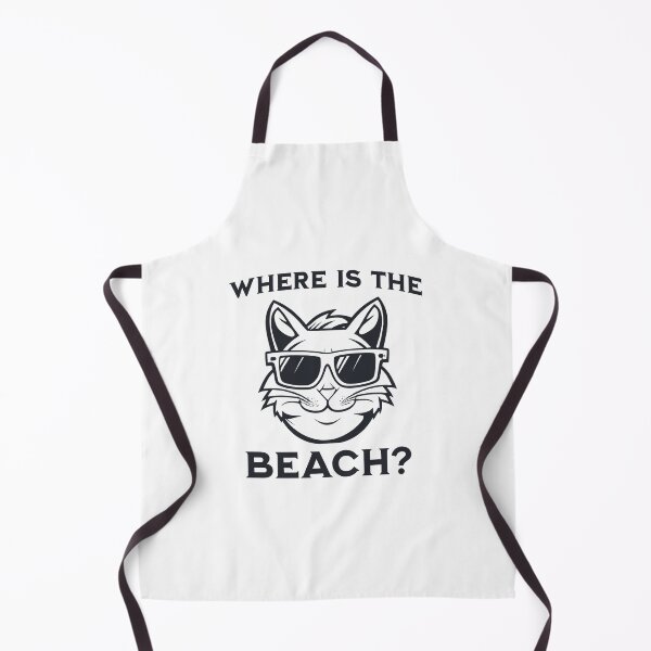 Item preview, Where is the Beach? Cat with Sunglasses designed and sold by JoeStylistic.
