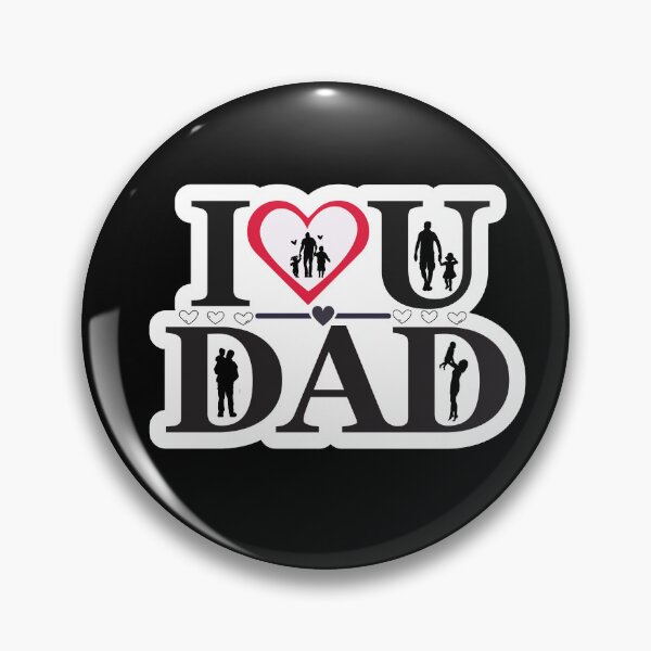 Item preview, I love dad on father's day boy and girl. designed and sold by Isadesignart.