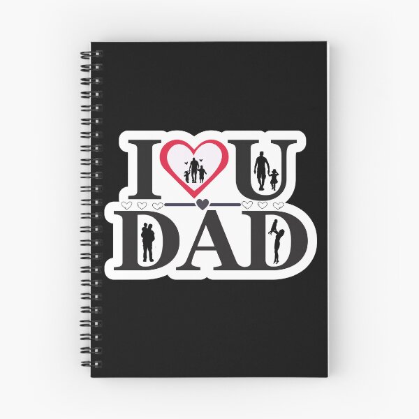 Item preview, I love dad on father's day boy and girl. designed and sold by Isadesignart.