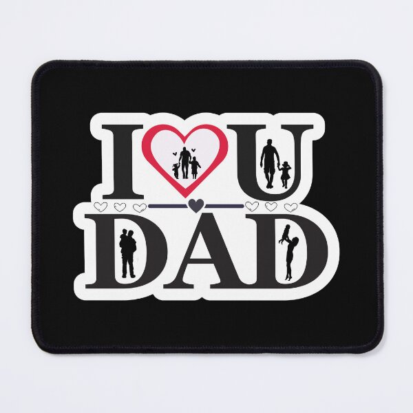 Item preview, I love dad on father's day boy and girl. designed and sold by Isadesignart.