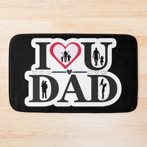 Item preview, I love dad on father's day boy and girl. designed and sold by Isadesignart.