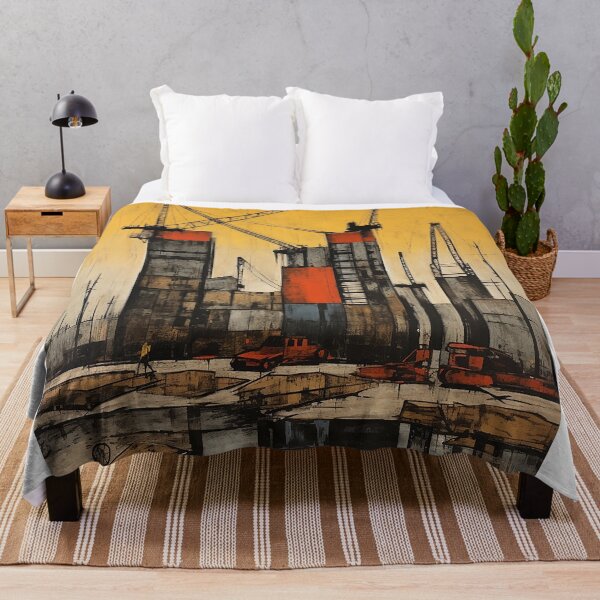 Item preview, Construction colorful travel vintage graphics designed and sold by wonderfulpark.