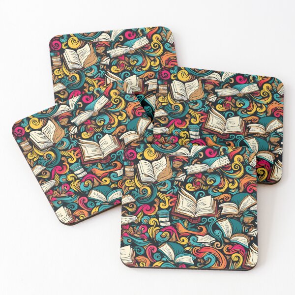 Item preview, Book Aesthetic, Abstract Doodle Books Pattern designed and sold by Desfix.