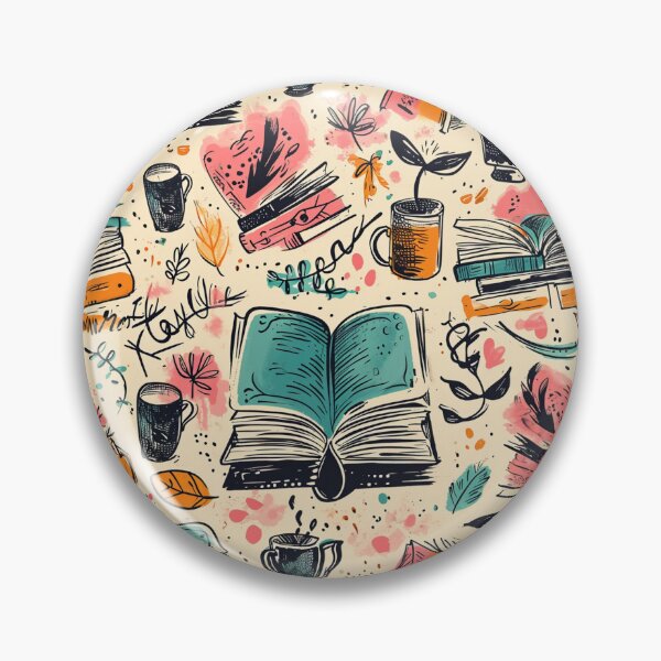 Item preview, Book Aesthetic, Abstract Doodle Books Pattern designed and sold by Desfix.