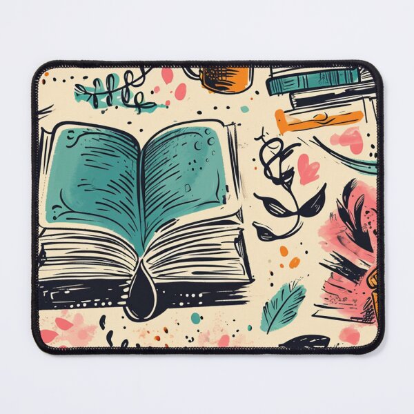 Item preview, Book Aesthetic, Abstract Doodle Books Pattern designed and sold by Desfix.