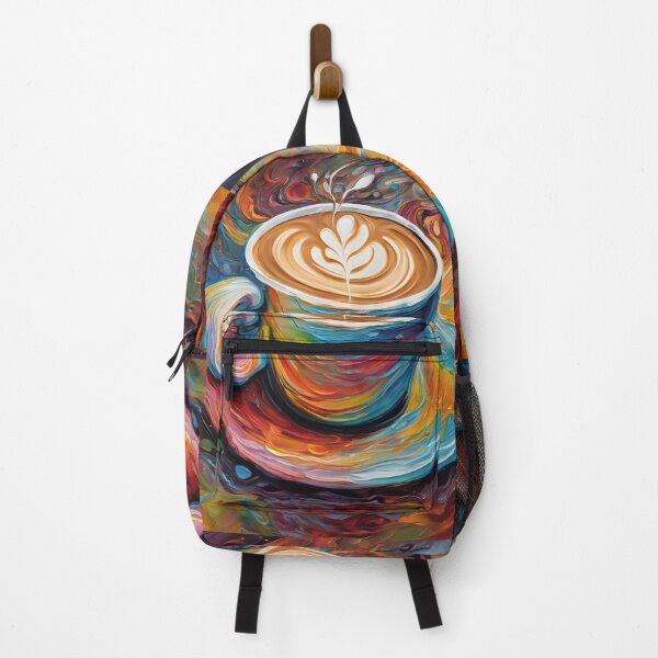 Item preview, painting art of a cup of latte coffee designed and sold by Vibes-vintage.